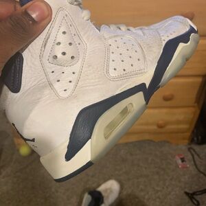 Jordan White and Navy Sneakers